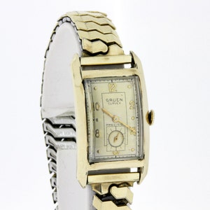 10K Gold Filled Gruen Curvex Precision Wrist Watch