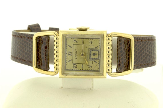 Vintage 10K Rolled Yellow Gold Plate Grant Wrist … - image 5