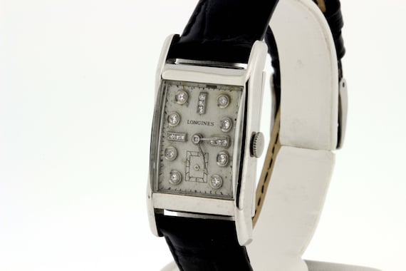 Vintage longines 14k deals gold watch with diamonds