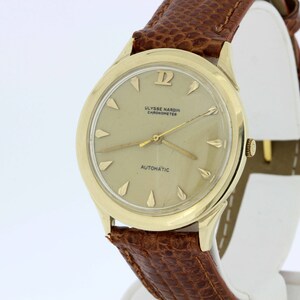 1960s Ulysse Nardin Chronometer Automatic Wrist Watch 14K Gold - Etsy