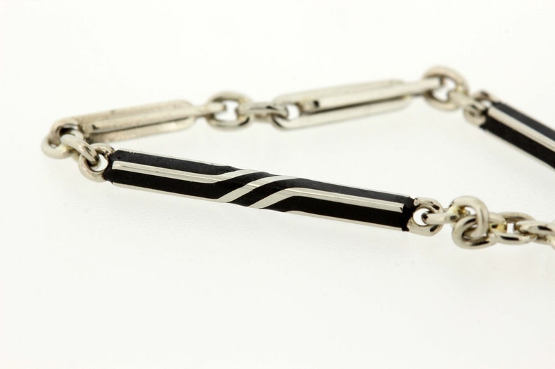 14K White Gold Pocket Watch Chain Etsy