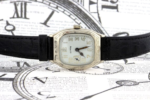Vintage 14 Karat Gold Filled Illinois Wrist Watch… - image 5