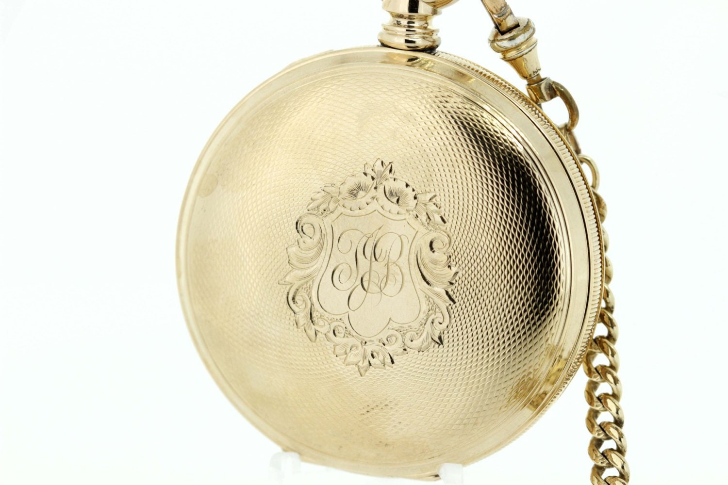 美しい Elgin ゴールド 14K 懐中時計 日本 Etsy - チェーンとフォブ付き 時計