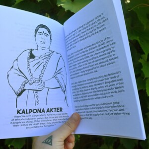 Zine - The Heroes, Martyrs and Humans of Labour Activism - Physical Copy - A written & illustrated zine by Tricia Robinson image 4