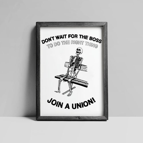 Join A Union Art Print - 8.5x11 Print, Digitally Illustrated on