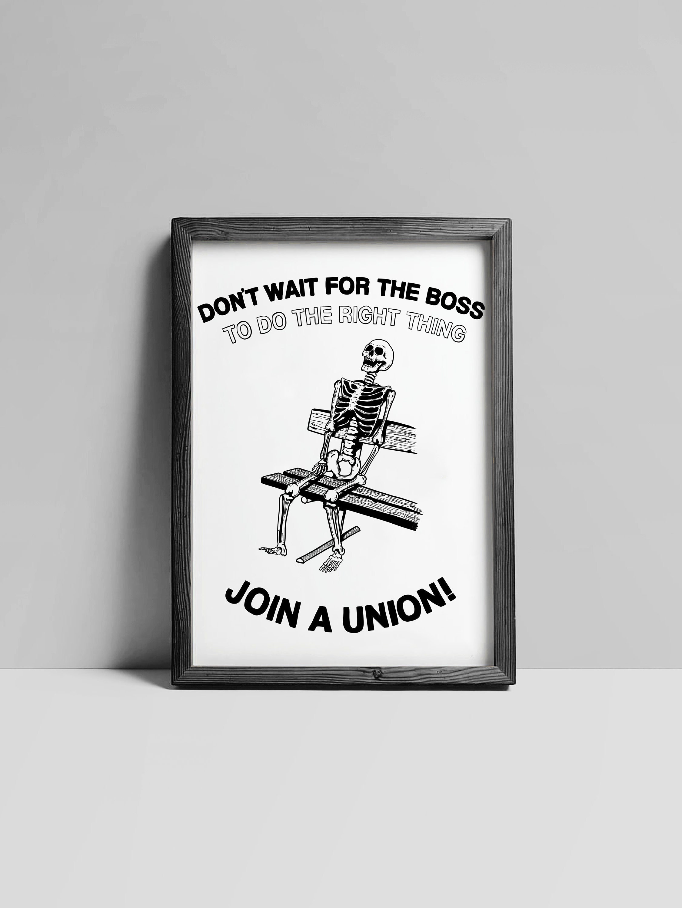 Join A Union Art Print - 8.5x11 Print, Digitally Illustrated on