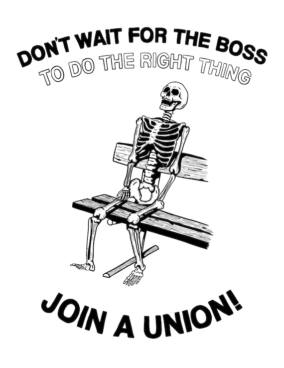 Join A Union Art Print - 8.5x11 Print, Digitally Illustrated on