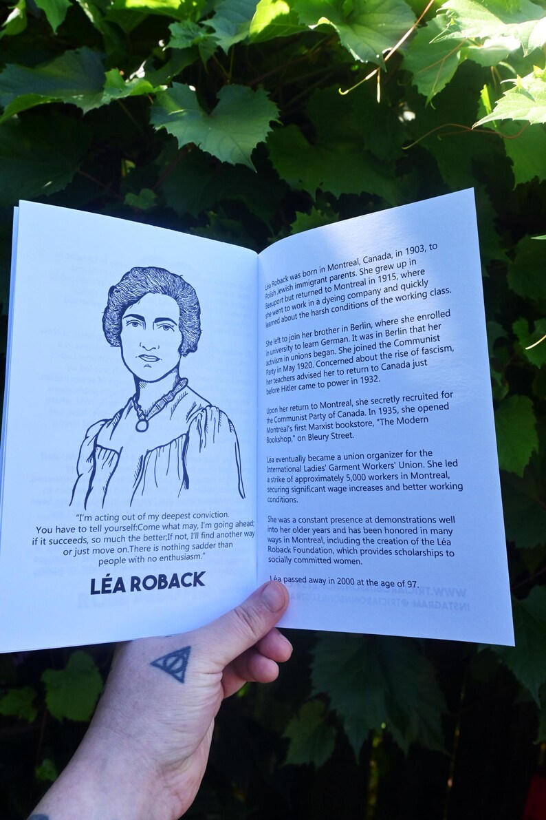 Zine - The Heroes, Martyrs and Humans of Labour Activism - Physical Copy - A written & illustrated zine by Tricia Robinson image 5