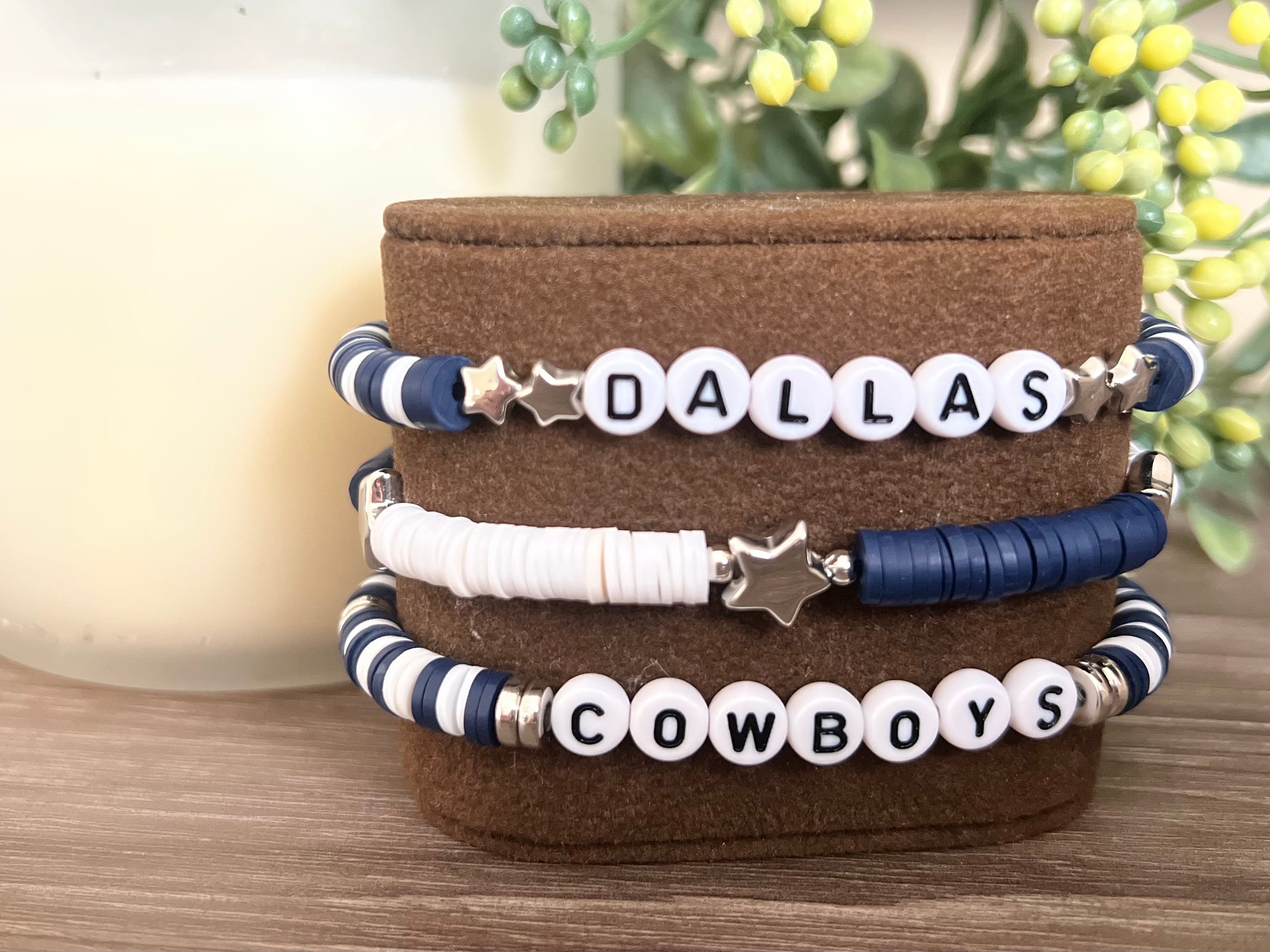 Dallas cowboys beaded bracelet best sale