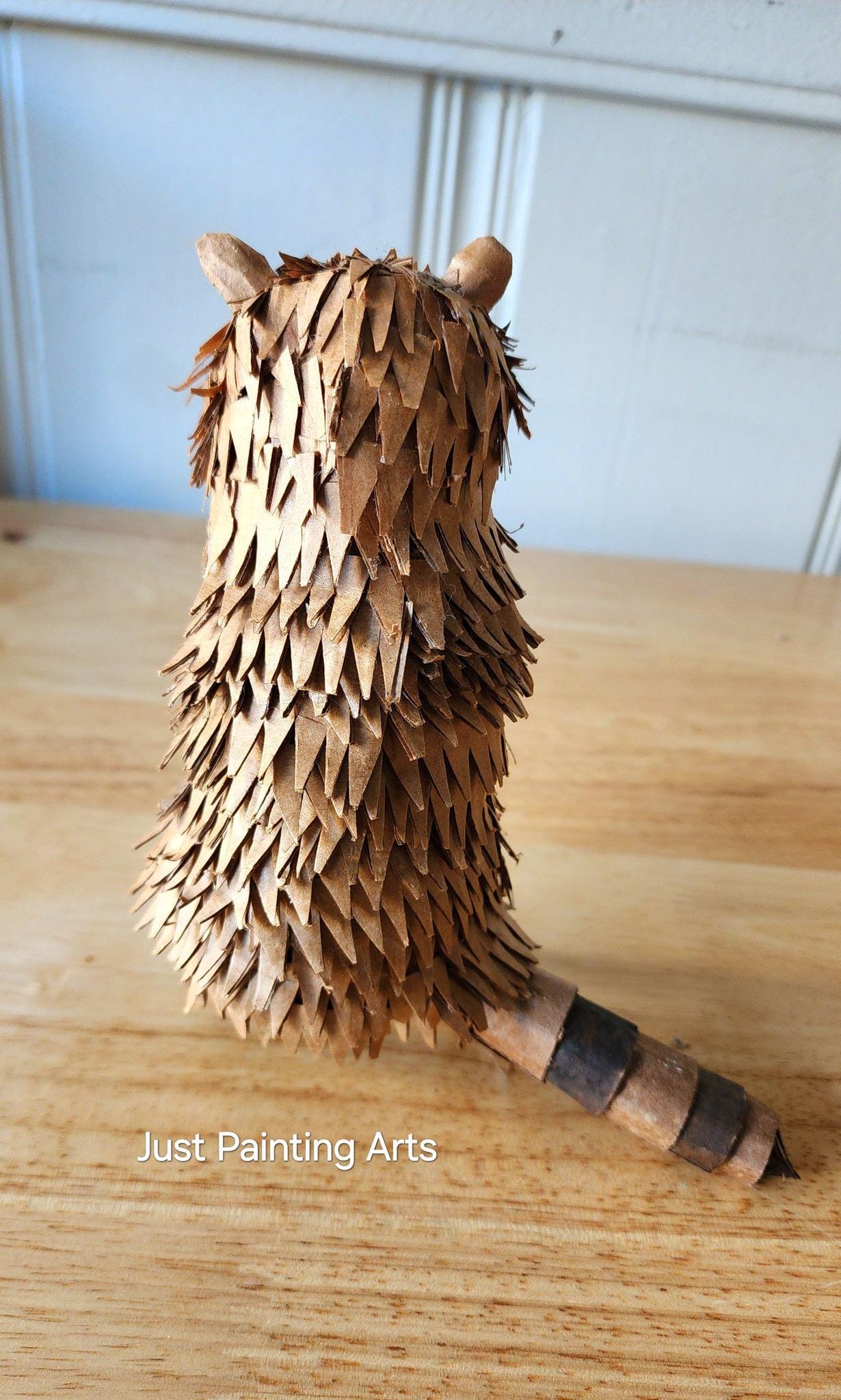 Cardboard Racoon Handmade Cardboard Sculpture - Raccoon (one of a Kind) - Etsy