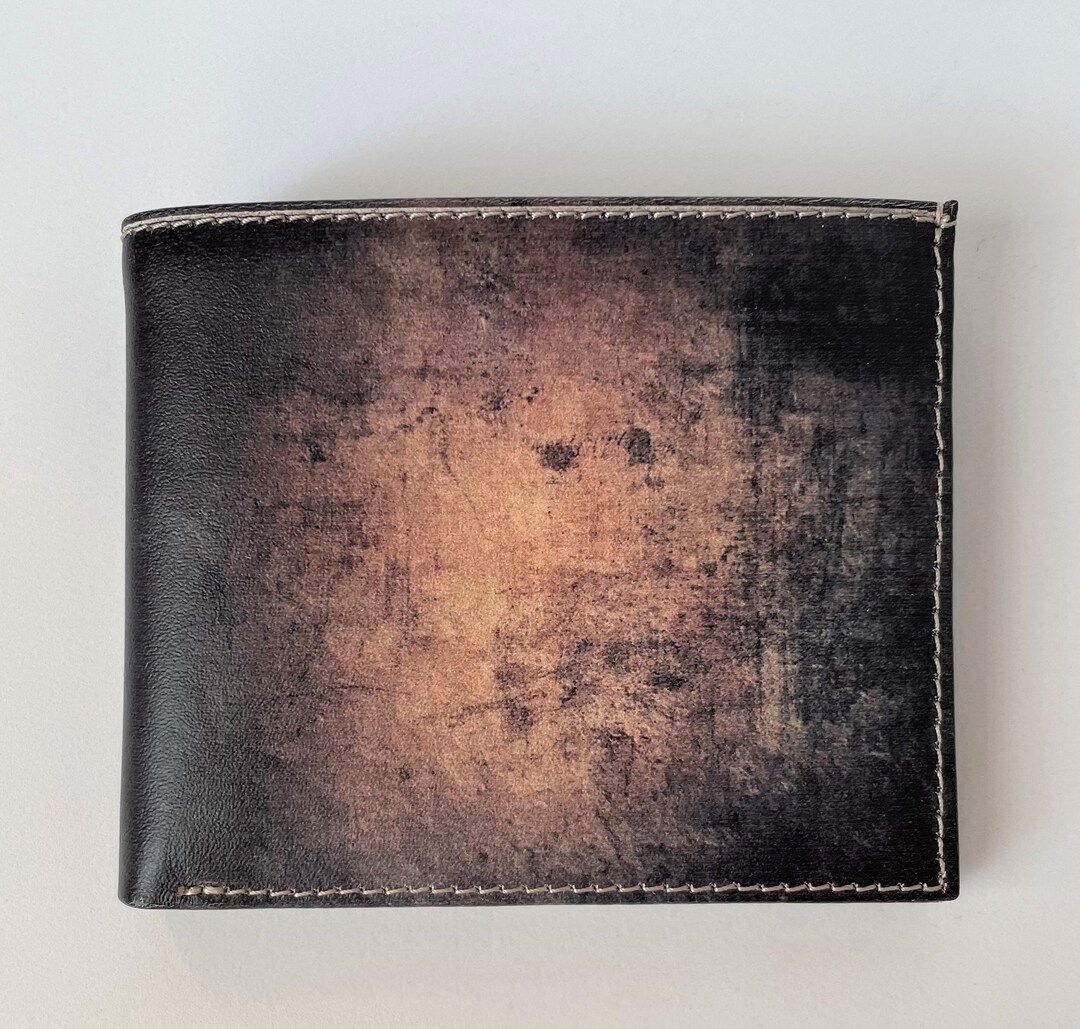 Dark Art Wallet Men's Leather Wallet Abstract Pattern - Etsy