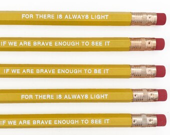 Amanda Gorman inspirational pencil set • inspirational women • gift idea under 15 • be you motivational pencils • feminist school supplies