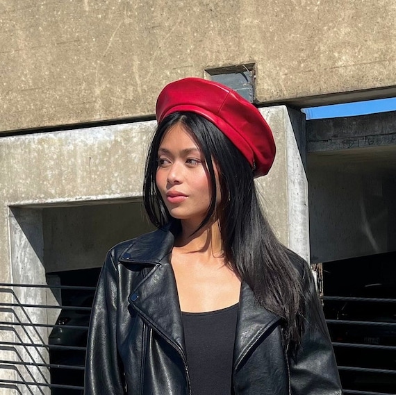 Leather tam hat cheap