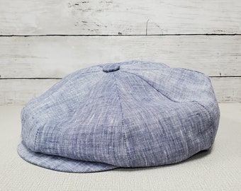 ililily Washed Cotton Newsboy Cabbie Cap Corduroy Duck Bill Flat Hunting Hat