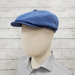 Emstate Eco Twill Slim Apple 8 Panel Newsboy Cap, Made in USA, Baker Boy Cap, Organic, Recycled image 4