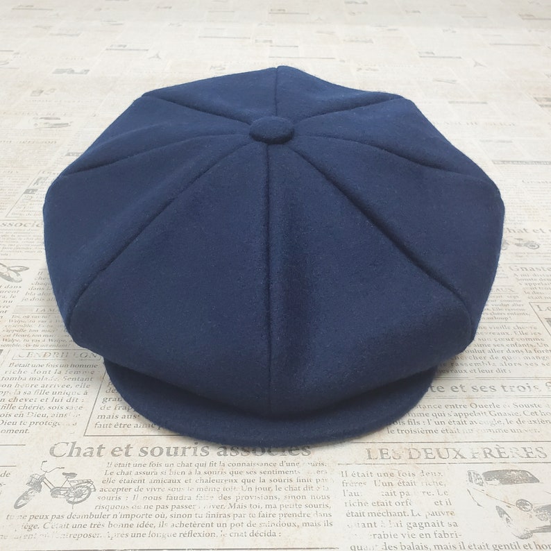 Melton Wool Mens Big Applejack Newsboy Cap Driver Cap Made Etsy