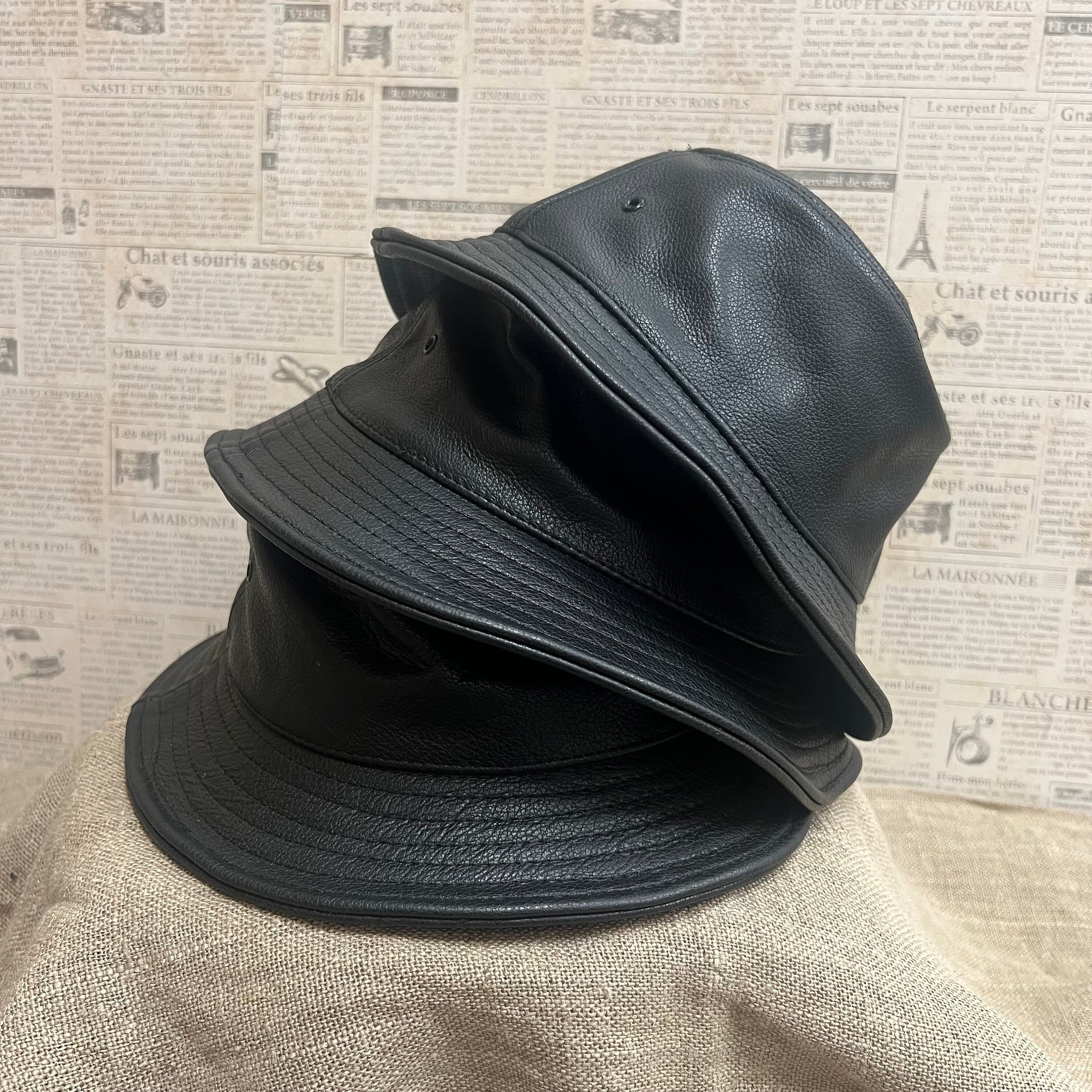 【MORE THAN BLACK】LEATHER BUCKET HAT 734270VZQO5-2509-01_1.jpg?