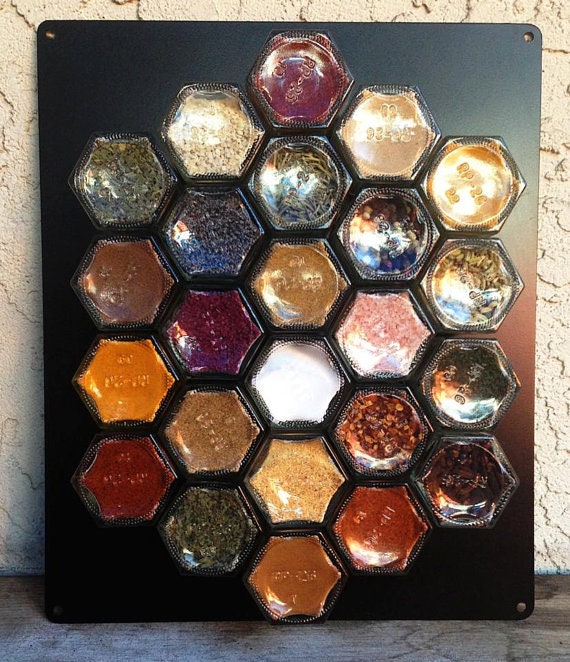 Magnetic spice rack