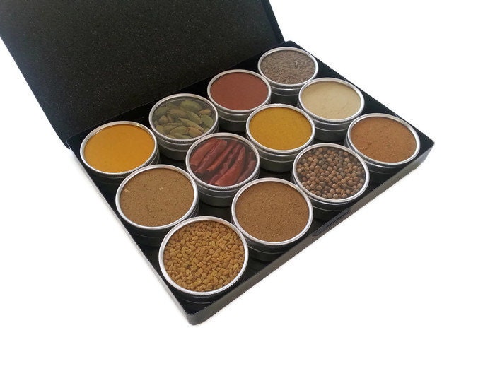 SPICE GIFT BOX for mom Indian Spice Kit Organic Spices Etsy