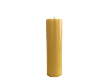 Hand Poured Beeswax Candle - Pillar L