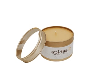 Hand Poured Beeswax Candle - Travel Candle