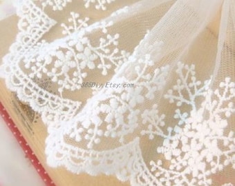 Beatuful white lace one yard,cotton lace,Accessories,cute white lace for your handmade item