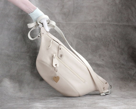 Large leather deals bum bag