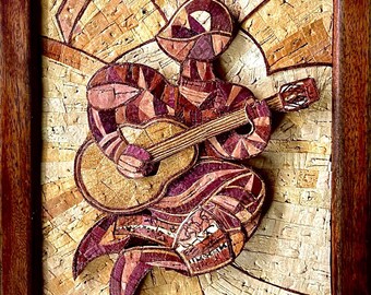 ワインコルク　コルクアート エレキギター　ハンドメイド　インテリア ワインコルク コルクアート エレキギター ハンドメイド インテリア