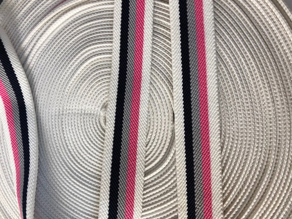 Elastic 30mm 1.2 inch 3 cm wide stirped elastic suspender elastic elastic waistband