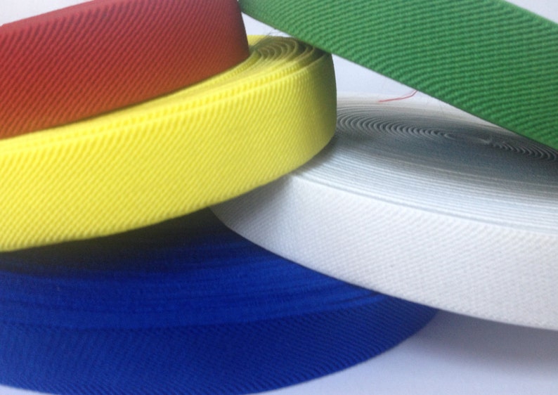 1 inch elastic, All colors, 1 in suspender elastic,1 in waistband elastic, elastic by the yard, wholesale elastic image 1