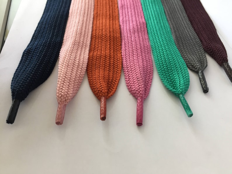 Ribbon Shoelaces Polyester Webbing Cord Polyester Shoelaces 1 inch wide Polyester Shoelaces