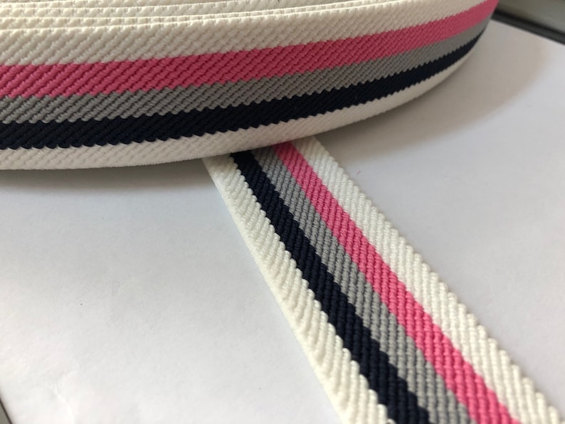 Elastic 30mm 1.2 inch 3 cm wide stirped elastic suspender elastic elastic waistband