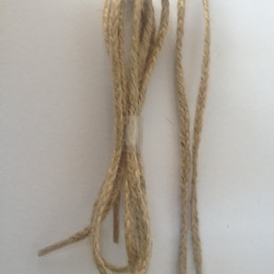 Burlap Sholace, fancy shoelace, cottage chic shoelace, nautical shoelace