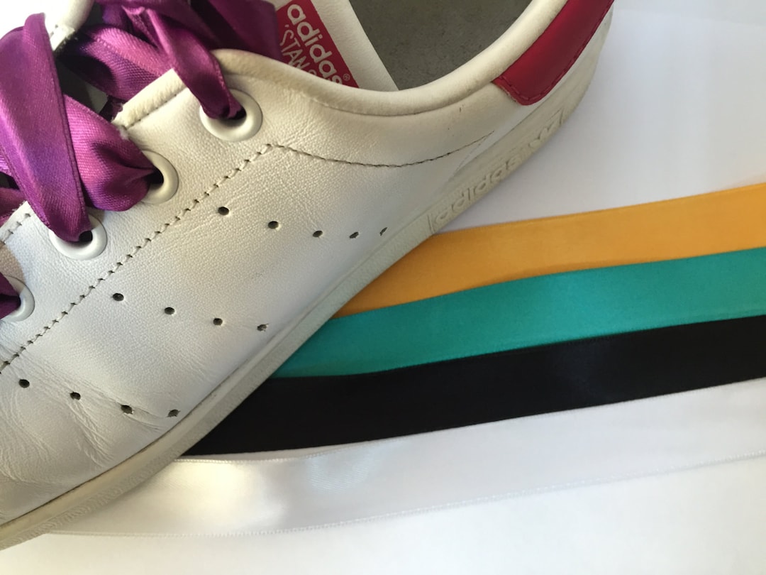 Lacci in raso lacci carini lacci Puma cordoncino in raso con punta lacci a nastro in raso lacci per scarpe da ginnastica Etsy Italia