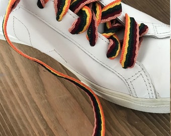 Rainbow shoelaces, Rainbow Printed Shoelace, 50 inches long,