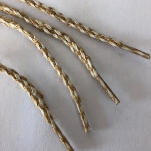 Burlap Sholace, fancy shoelace, cottage chic shoelace, nautical shoelace