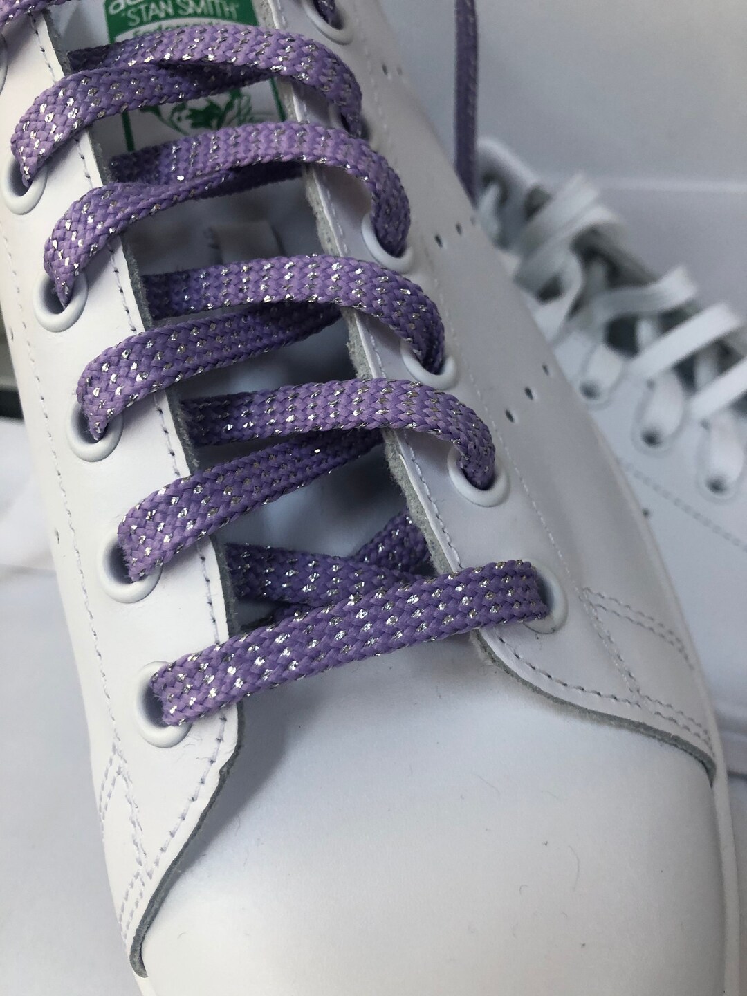 Glitter Shoelaces, Violet Shoelaces, Cute Shoelaces 45 Inches Long