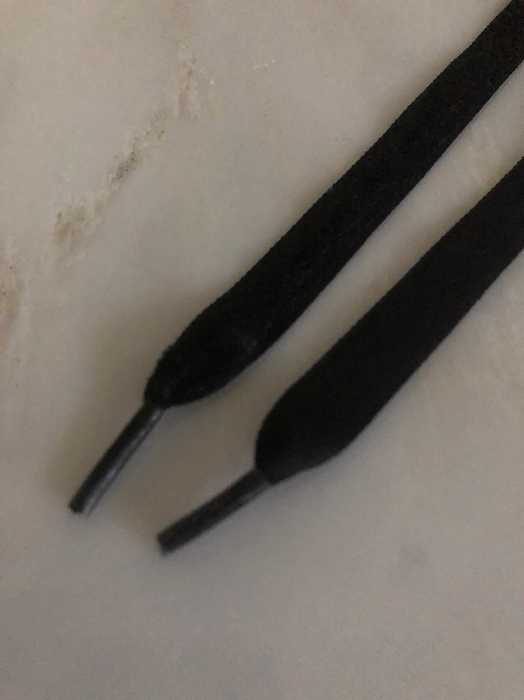 Velvet Shoelaces, Black Velvet Shoelaces, 0.4 Inch Wide, 44 Inch Long