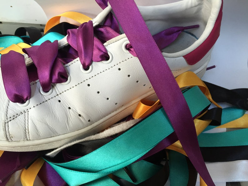 Satin Shoelaces Cute Shoelaces Puma Shoelaces Satin Cord Etsy