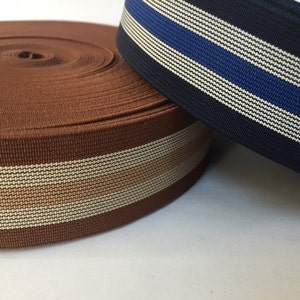Elastic 38mm Striped Elastics, elastic by the yard, elastic waistband, elastic band