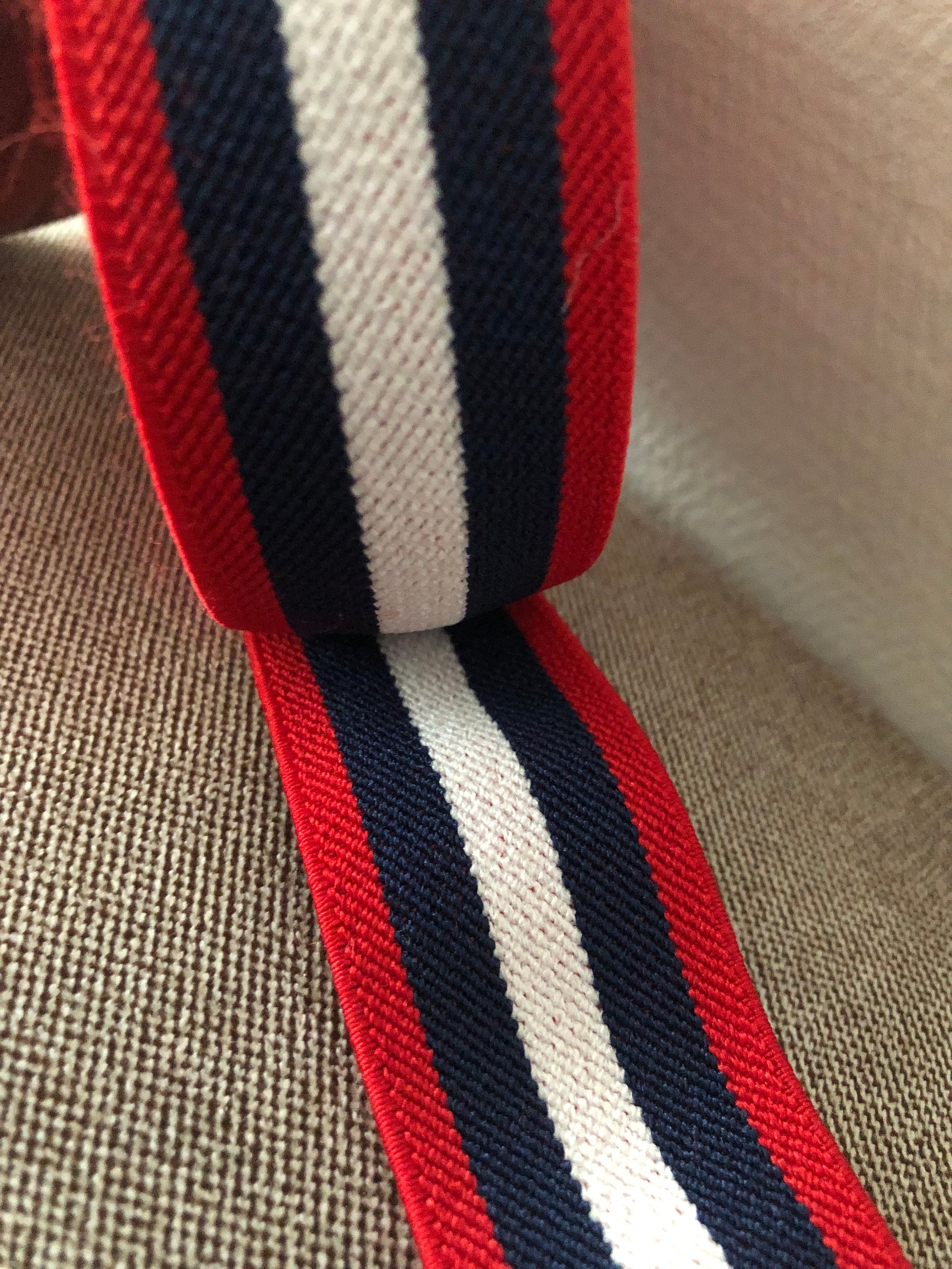 Comfortable Plush Elastic With Stripes, Waistband Elastic, Soft