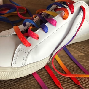 Rainbow shoelaces, Rainbow Printed Shoelace, 50 inches long,