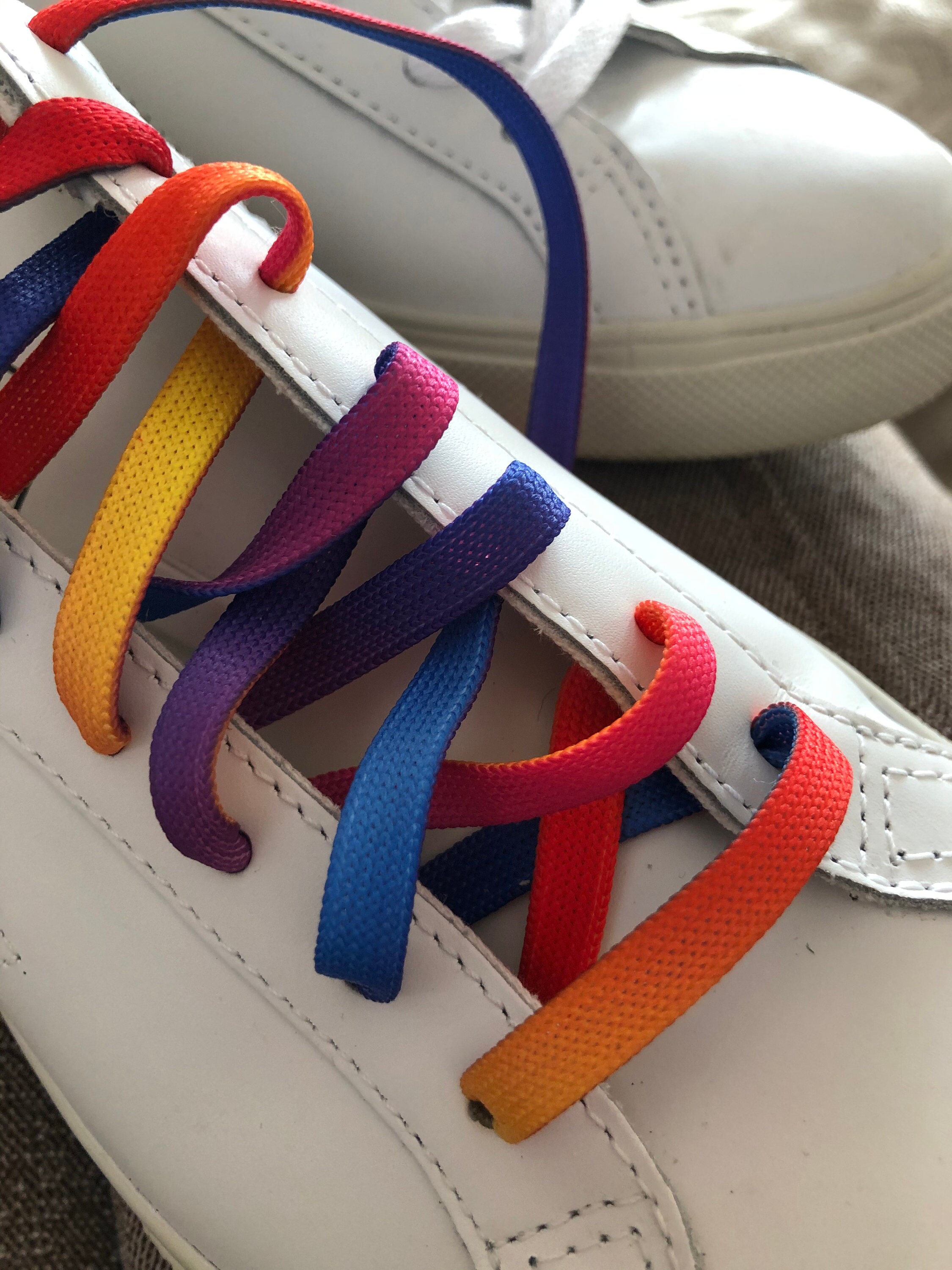 Rainbow Shoelaces Rainbow Printed Shoelace 50 Inches Long Etsy UK