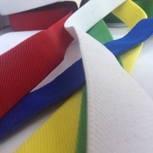 1 inch elastic, All colors, 1 in suspender elastic,1 in waistband elastic, elastic by the yard, wholesale elastic image 3