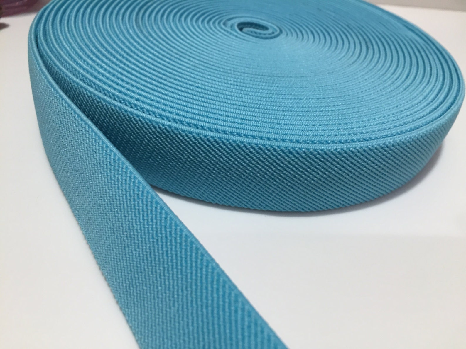 1 Inch Elastic, 1 in Sky Blue Suspender Elastic,1 in Waistband Elastic