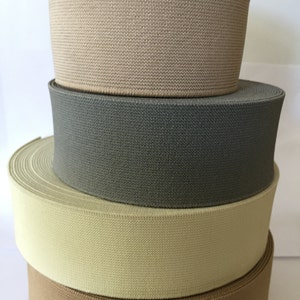 Cintura elastica in colori neutri larga 38 mm e 4 cm (1,6 pollici).