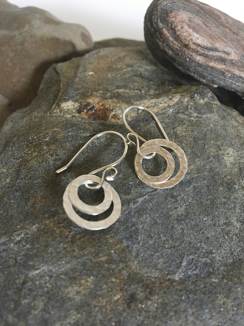 Gift for Her Sterling Silver Ear Wires Handmade Minimalist Fun and Easy Fine Silver Hoops