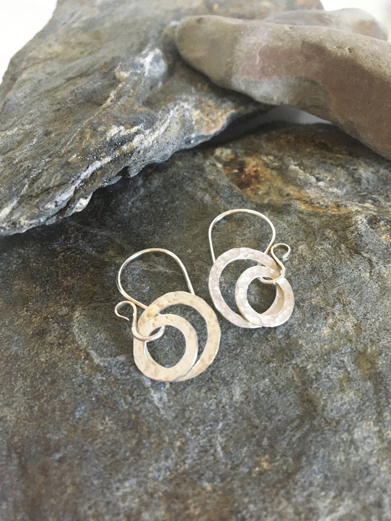 Gift for Her Sterling Silver Ear Wires Handmade Minimalist Fun and Easy Fine Silver Hoops