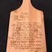 Custom Engraved Bamboo Cutting Board with name, design or recipe