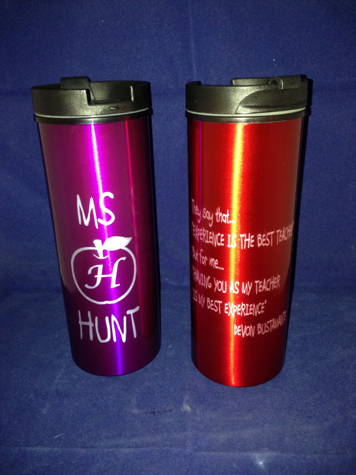 CUSTOM ENGRAVED Aluminum TRAVEL Mug coffee Mug Etsy